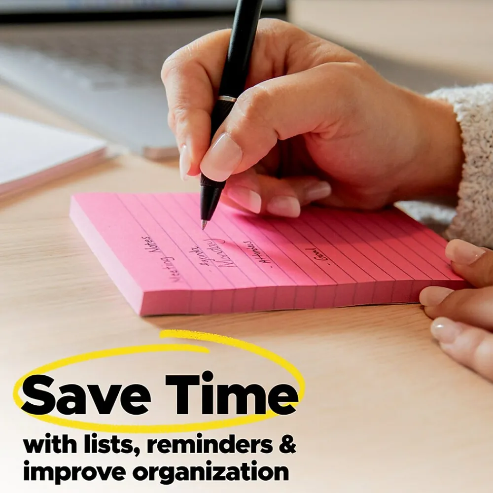 Post-It Notes*Post-it Notes, 4" x 6", Collection, Lined, 100 Sheet/Pad, 5 Pads/Pack (6605PKAST) Beachside Café