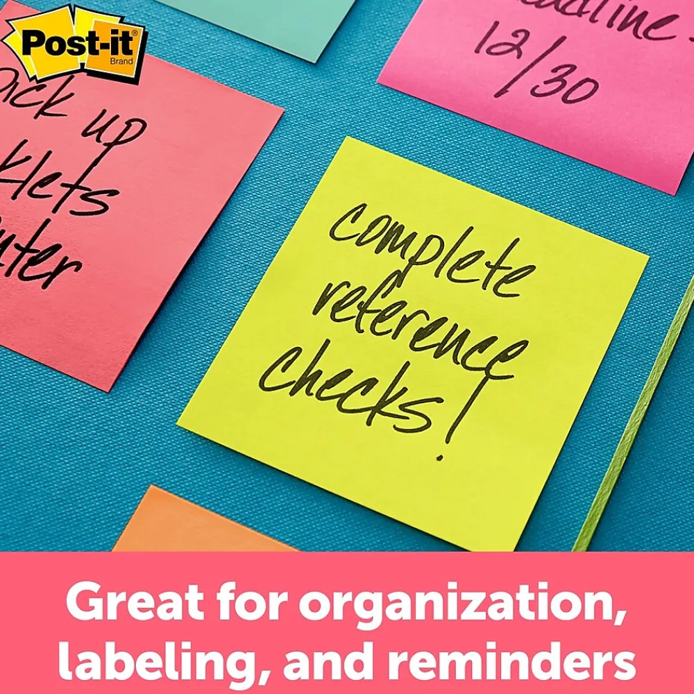 Post-It Notes*Post-it Notes, 3" x 3", Blue Wave, 470 Sheet/Pad (2056-RC)