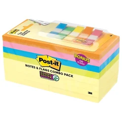 Post-It Notes*Post-it Notes Combo Pack, 3" x 3", Assorted Collection, 90 Sheet/Pad, 16 Pads/Pack (654-16SSCY-B)
