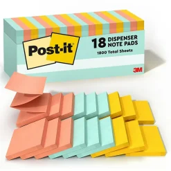 Post-It Notes*Post-it Pop-up Notes, 3" x 3", Collection, 100 Sheet/Pad, 18 Pads/Pack (MMMR33018APCP) Beachside Café
