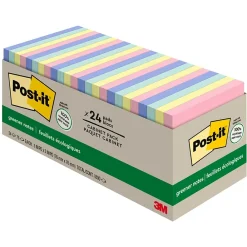 Post-It Notes*Post-it Recycled Notes, 3" x 3", Collection, 75 Sheet/Pad, 24 Pads/Pack (654R24CPAP) Sweet Sprinkles