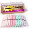 Post-It Notes*Post-it Recycled Super Sticky Notes, 3" x 3", Wanderlust Pastels Collection, 70 Sheet/Pad, 24 Pads/Pack (654R-24SSNRPCP)
