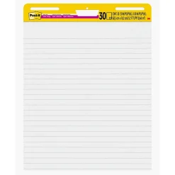 Easel Paper Pads*Post-it Super Sticky Notes, 25" x 30", Assorted Collection, Lined, 30 Sheet/Pad (561WLSS)