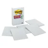 Sticky Notes*Post-it Super Sticky Notes, 4" x 6", White, 50 Sheet/Pad, 6 Pads/Pack (660SSGRID)