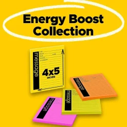 Notepads|Post-it Super Sticky Telephone Message Pad, 4" x 5", Multicolor, 50 Sheets/Pad, 4 Pads/Pack (7679-4)