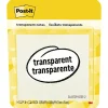 Sticky Notes*Post-it Transparent Notes, 2-7/8" x 2-7/8", 36 Sheets/Pad, 1 Pad/Pack (600-TRSPT)