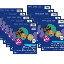 Construction Paper*Prang 9" x 12" Construction Paper, Black, 50 Sheets/Pack, 10 Packs (PAC6303-10)