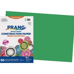 Construction Paper*Prang 12" x 18" Construction Paper, Holiday Green, 50 Sheets/Pack (P8007-0001)