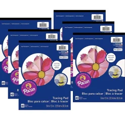 Notepads|Art Street Prang® Tracing Paper Pad, Translucent, 9" x 12", 40 Sheets, Pack of 6 (PAC103914-6)