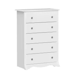 Storage Cabinets*Prepac 44.75" Monterey 5 Drawer Chest, White (WDC-3345-K)