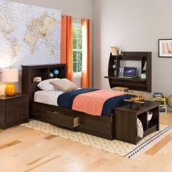 Computer Desks*Prepac 42'' Wall Mounted Floating Desk with Storage, Espresso (EEHW-0200-1)