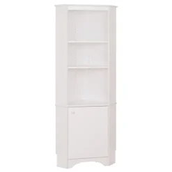 Storage Cabinets*Prepac Elite White Tall 1-Door Corner Storage Cabinet (WSCC-0604-1)