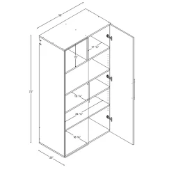 Storage Cabinets*Prepac ™ HangUps 36