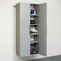 Storage Cabinets*Prepac ™ HangUps 30" Laminate Large Storage Cabinet, Light Gray (GSCW-0707-2K)