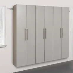 Storage Cabinets*Prepac ™ HangUps 72" Laminate 3 Piece Storage Cabinet Set C, Light Gray