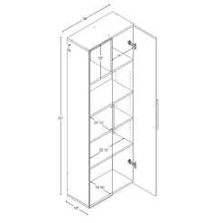 Storage Cabinets*Prepac ™ HangUps 24