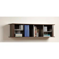 Shelving*Prepac ™ Wall Mounted Desk Hutch, 48" x 11.5", Espresso (EHD-1348)