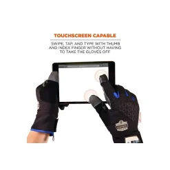 Proflex 817 Reinforced Thermal Utility Gloves, Black, Large (17354)