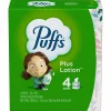 Plus Lotion Facial Tissue, 2-ply, 56 Tissues/Box, 24 Boxes/Carton (34899)<Puffs New