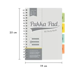 Notebooks|Pukka Pad B5 Study Book Customizable Notebook, 7.09