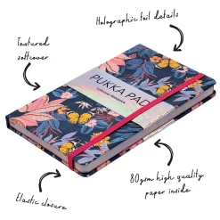 Subject Notebooks|Pukka Pad Bloom Subject Notebooks, Narrow Ruled, Blue, 3/Pack (PUK9491BLM)