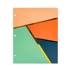 Pocket Folders|Pukka Pad Carpe Diem Floral Love 3-Hole Punched 2-Pocket Portfolio Folders, Assorted Colors, 6/Pack (9098-CD)