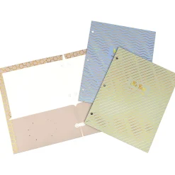 Pocket Folders|Pukka Pad Haze 3-Hole Punched 2-Pocket Cardstock Portfolio Folders, Assorted Colors, 6/Pack (9980(AST)-HZE)