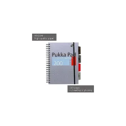 Subject Notebooks|Pukka Pad Metallic 5-Subject Subject Notebooks, 6.9