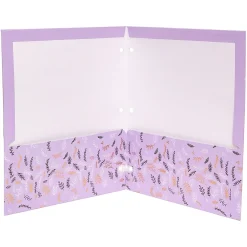 Pocket Folders|Pukka Pad Rochelle & Jess 3-Hole Punched 2-Pocket Portfolio Folders, Assorted Colors, 6/Pack (9108-ROC)