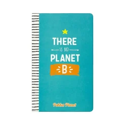 Composition Notebooks|Pukka Pad There Is No Planet B Notebook, 5.28" x 8.46", Wide-Ruled, 96 Sheets, Blue (9703-SPP)