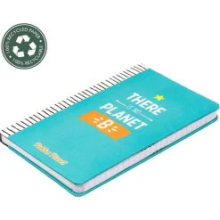 Composition Notebooks|Pukka Pad There Is No Planet B Notebook, 5.28" x 8.46", Wide-Ruled, 96 Sheets, Blue (9703-SPP)