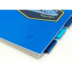 Subject Notebooks|Pukka Pad Vision 5-Subject Notebooks, 8.5" x 11", Ruled, 100 Sheets, Bold Blue, 3/Pack (8866(BE)-VIS)