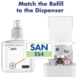 Advanced 70% Alcohol Gel Hand Sanitizer Refill for ES4 Dispenser, Citrus Scent, 1200 mL, 2/Carton (5063-02)<Purell Best