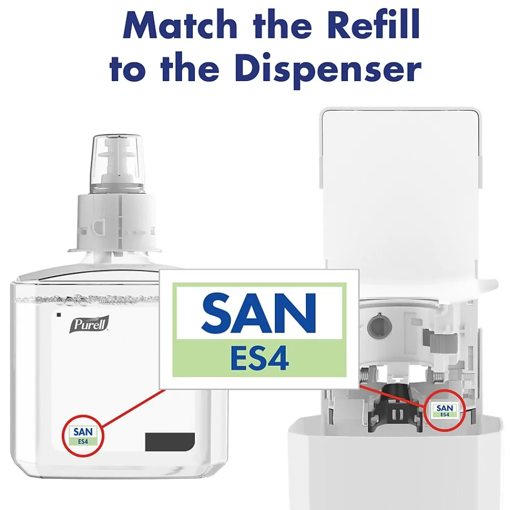 Advanced 70% Alcohol Gel Hand Sanitizer Refill for ES4 Dispenser, Citrus Scent, 1200 mL, 2/Carton (5063-02)<Purell Best