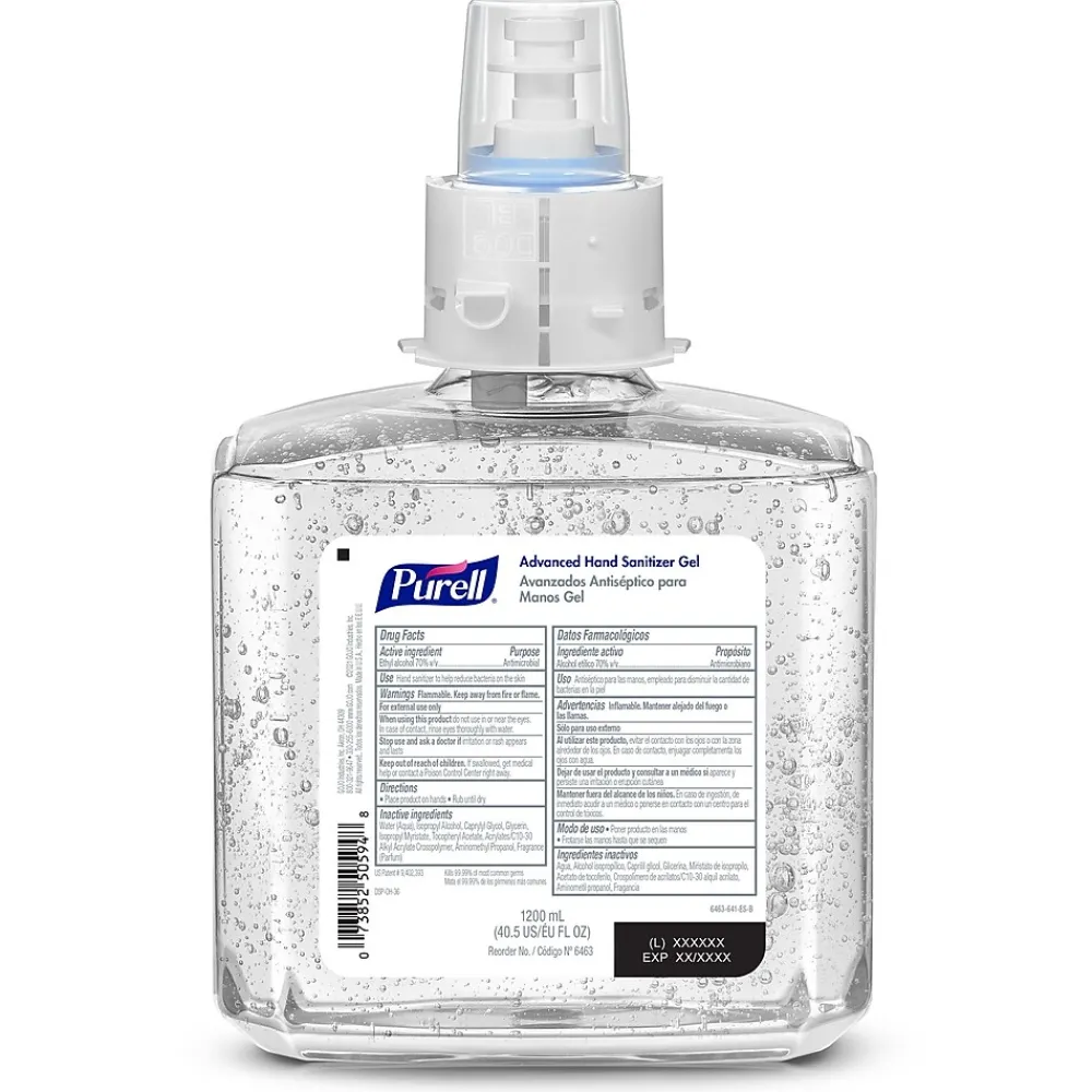 Advanced 70% Alcohol Gel Hand Sanitizer Refill for ES6 Dispenser, 1200 mL, 2/Carton (6463-02)<Purell Sale