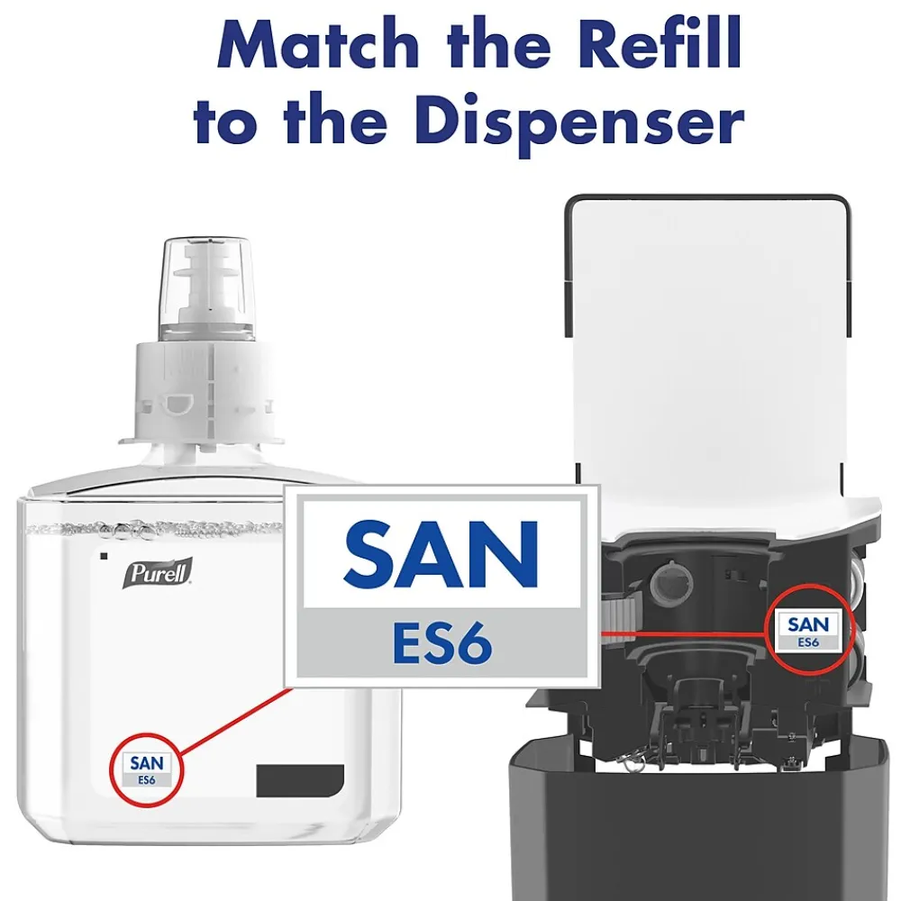 Advanced 70% Alcohol Gel Hand Sanitizer Refill for ES6 Dispenser, 1200 mL, 2/Carton (6463-02)<Purell Sale