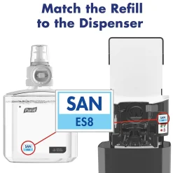 Advanced 70% Alcohol Foaming Hand Sanitizer Refill for ES8 Dispenser, 1200 mL, 2/Carton (7753-02)<Purell Outlet