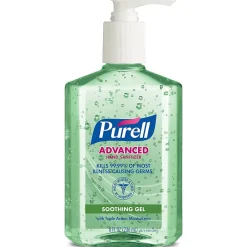 Advanced Soothing 8 oz. Gel Hand Sanitizer, Fresh Scent (9674-12)<Purell