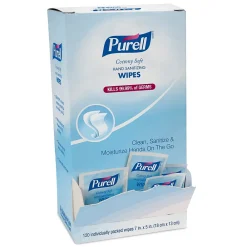 Cottony Soft Hand Sanitizing Wipes, 120 Wipes/Box (9027-12)<Purell Best