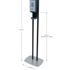 CS6 Automatic Floor Stand Hand Sanitizer Dispenser, Black/Chrome (7416-DS)<Purell Discount