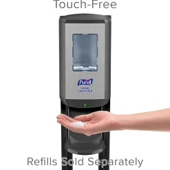 CS6 Automatic Floor Stand Hand Sanitizer Dispenser, Black/Chrome (7416-DS)<Purell Discount