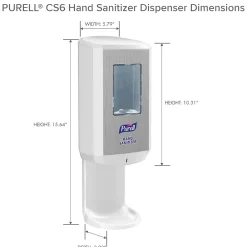 CS6 Automatic Wall Mounted Hand Sanitizer Dispenser, White (6520-01)<Purell Outlet