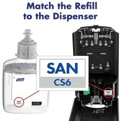 CS6 Automatic Wall Mounted Hand Sanitizer Dispenser, Graphite (6524-01)<Purell Discount