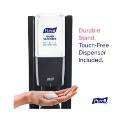 ES10 Automatic Floor Stand Hand Sanitizer Dispenser, Graphite (8214-DS)<Purell Hot