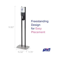 ES10 Automatic Floor Stand Hand Sanitizer Dispenser, Graphite (8214-DS)<Purell Hot