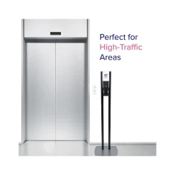 ES10 Automatic Floor Stand Hand Sanitizer Dispenser, Graphite (8214-DS)<Purell Hot