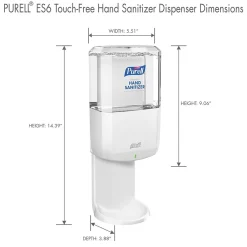 ES6 Automatic Wall Mounted Hand Sanitizer Dispenser, White (6420-01)<Purell New
