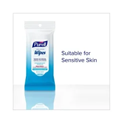 Hand Sanitizing Wipes, Clean Refreshing Scent, 20 Wipes/Pack, 12 Packs/Carton (9124-12-CMR)<Purell Best