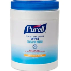 Hand Sanitizing Wipes, Fresh Citrus Scent, 270 Wipes/Pack (9113-06)<Purell Hot