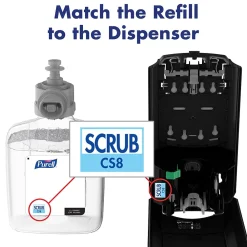 Healthcare Antibacterial Liquid Hand Soap Refill for CS8 Dispenser, 1200 ml, 2/Carton (7869-02)<Purell Hot